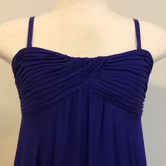 NWT Blue/Purple Silk BCBG Cocktail Dress - Picture 3 of 14